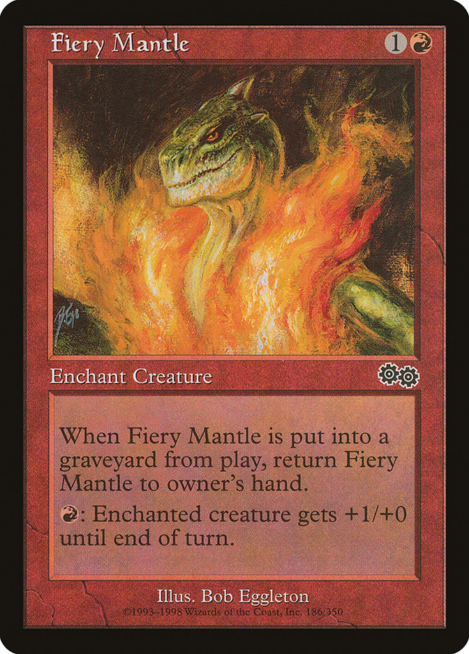 MTG Card Title: Fiery Mantle USG/186