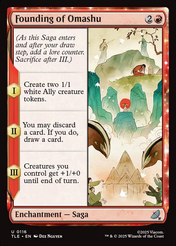 MTG Card Title: Founding of Omashu TLE/116