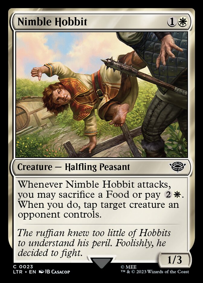 MTG Card Title: Nimble Hobbit LTR/23