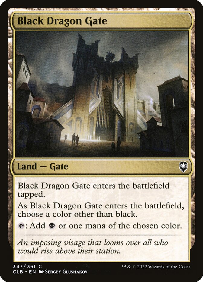 MTG Card Title: Black Dragon Gate CLB/347