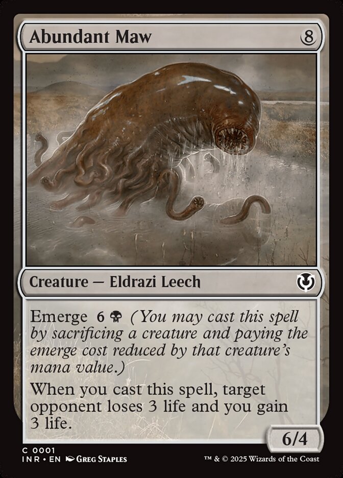 MTG Card Title: Abundant Maw INR/1