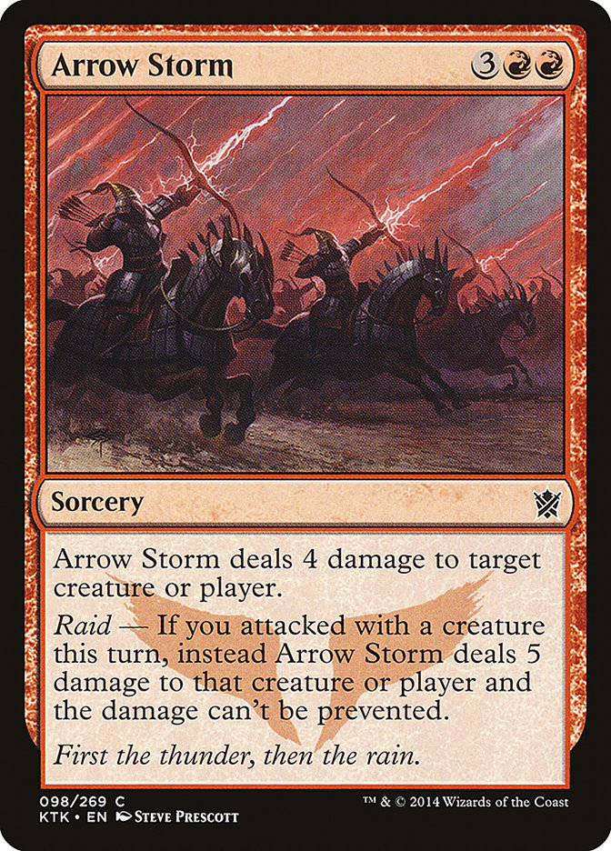 MTG Card Title: Arrow Storm KTK/98