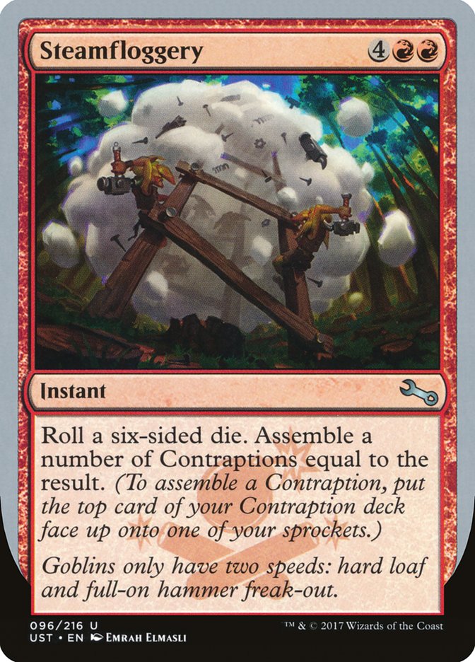 MTG Card Title: Steamfloggery UST/96