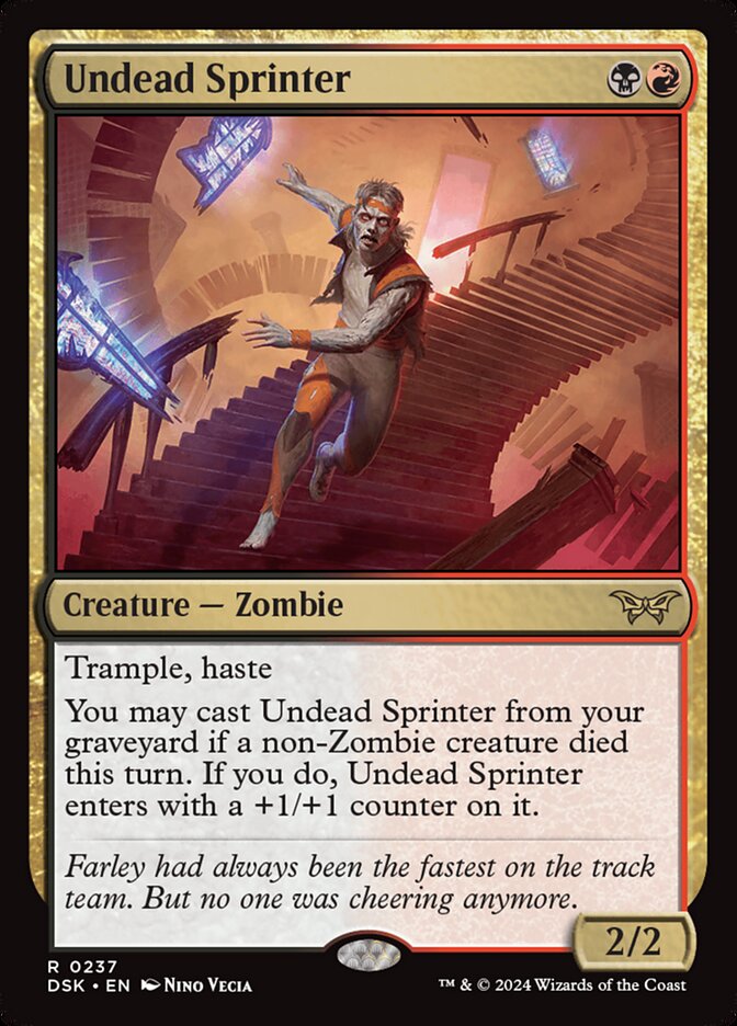 MTG Card Title: Undead Sprinter DSK/237