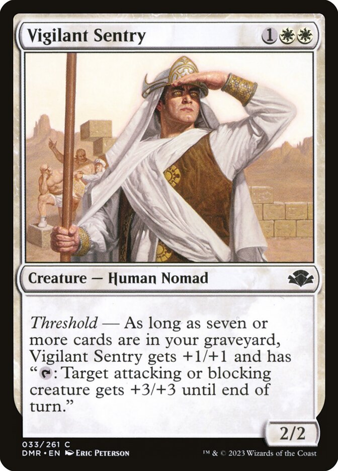 MTG Card Title: Vigilant Sentry DMR/33