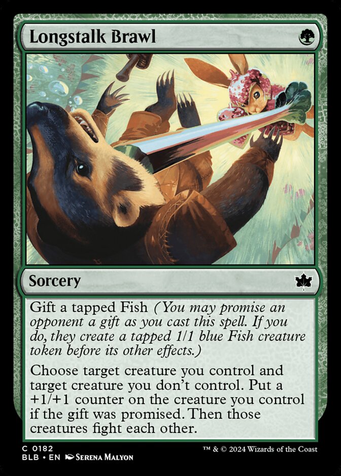 MTG Card Title: Longstalk Brawl BLB/182