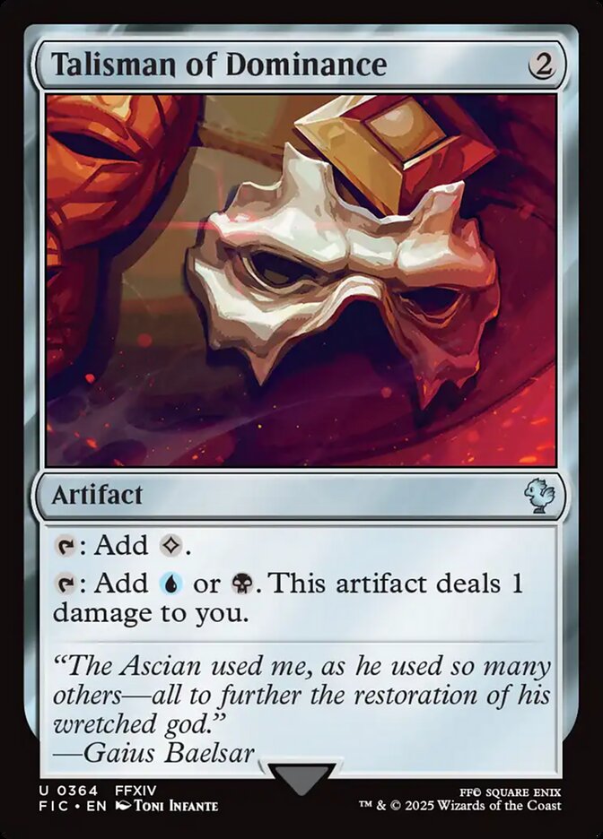MTG Card Title: Talisman of Dominance FIC/364