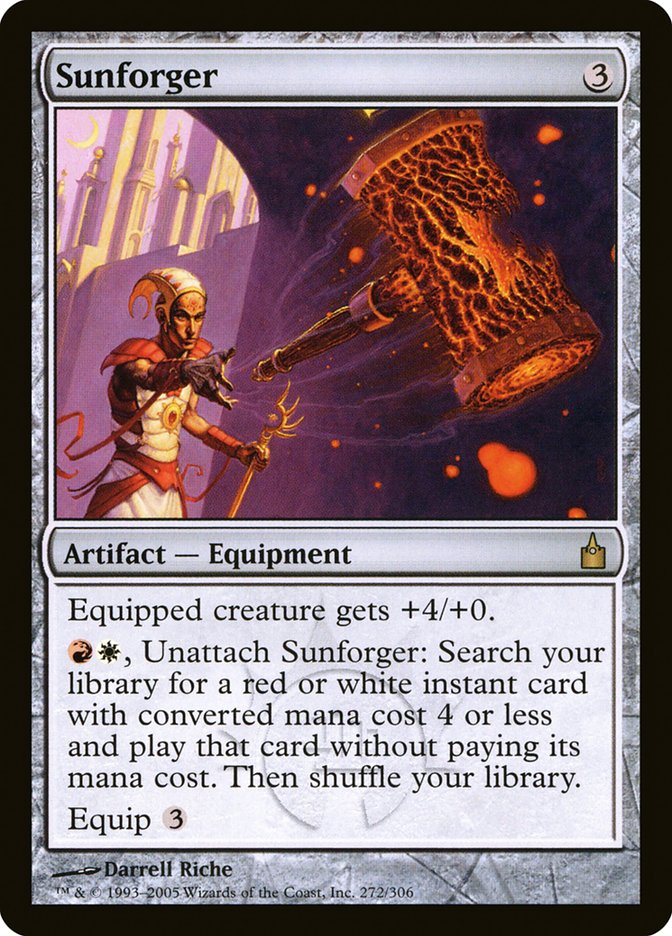MTG Card Title: Sunforger RAV/272