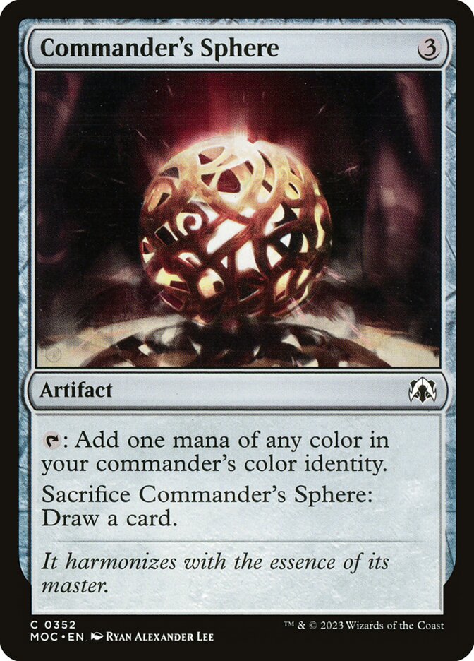 MTG Card Title: Commander's Sphere MOC/352