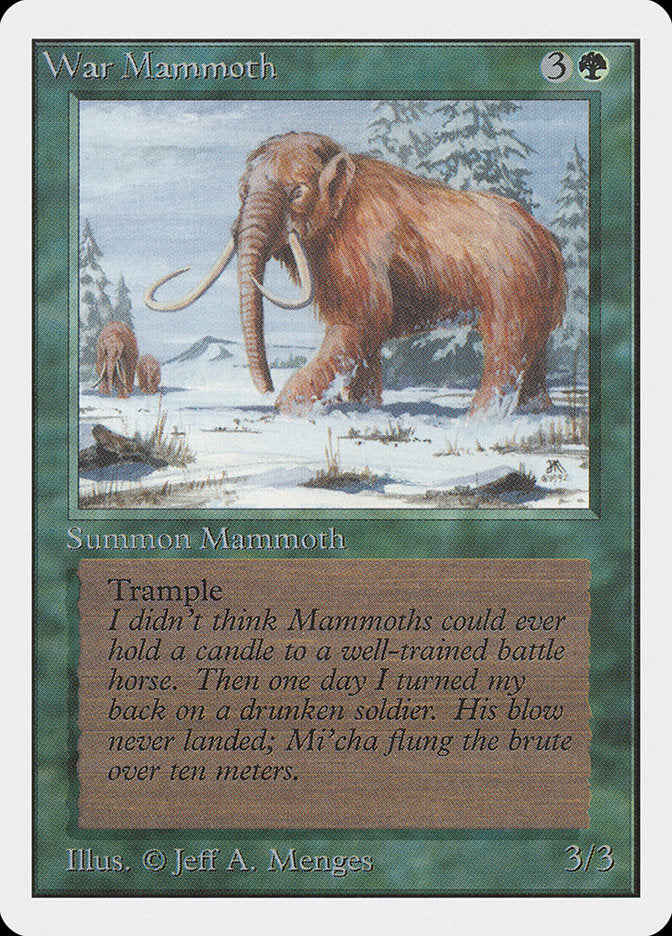 MTG Card Title: War Mammoth 2ED/228