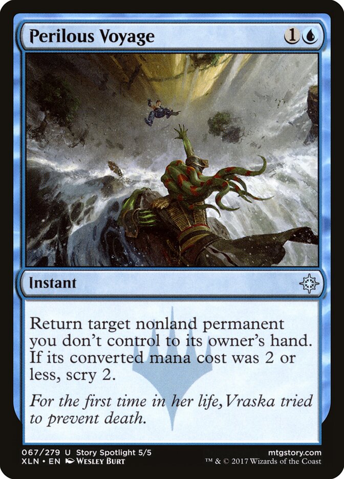 MTG Card Title: Perilous Voyage XLN/67