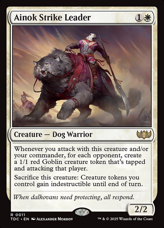 MTG Card Title: Ainok Strike Leader TDC/11