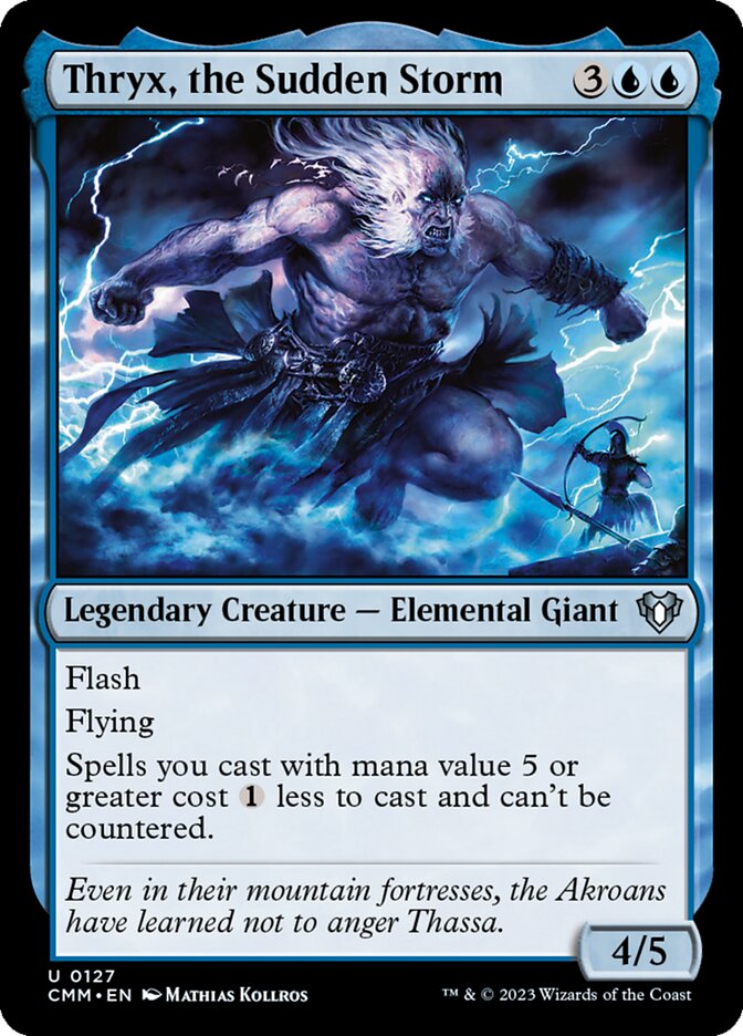 MTG Card Title: Thryx, the Sudden Storm CMM/127