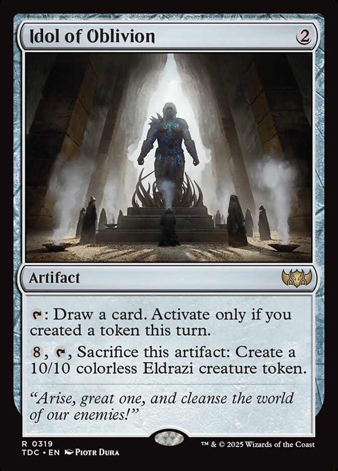 MTG Card Title: Idol of Oblivion TDC/319