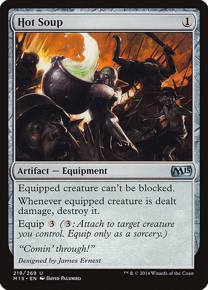 MTG Card Title: Hot Soup M15/219