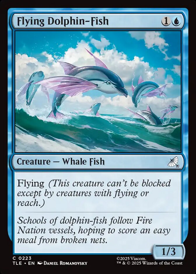 MTG Card Title: Flying Dolphin-Fish TLE/223