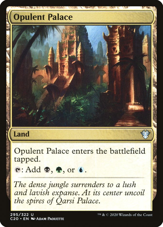 MTG Card Title: Opulent Palace C20/295