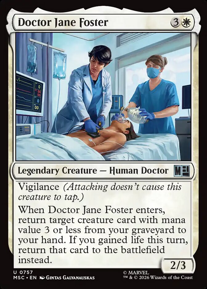 MTG Card Title: Doctor Jane Foster MSC/757
