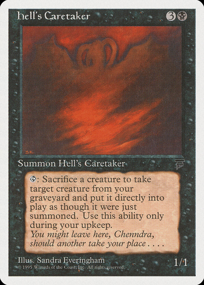 MTG Card Title: Hell's Caretaker CHR/35