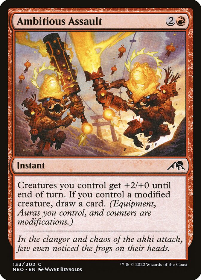 MTG Card Title: Ambitious Assault NEO/133