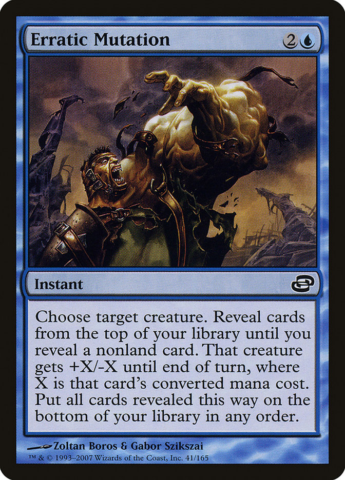 MTG Card Title: Erratic Mutation PLC/41