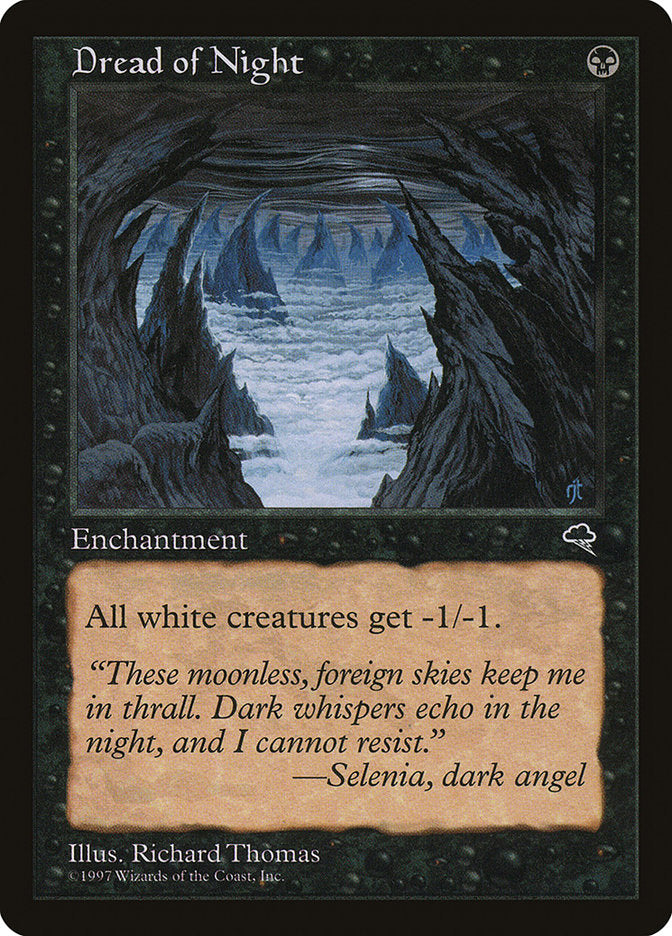 MTG Card Title: Dread of Night TMP/130