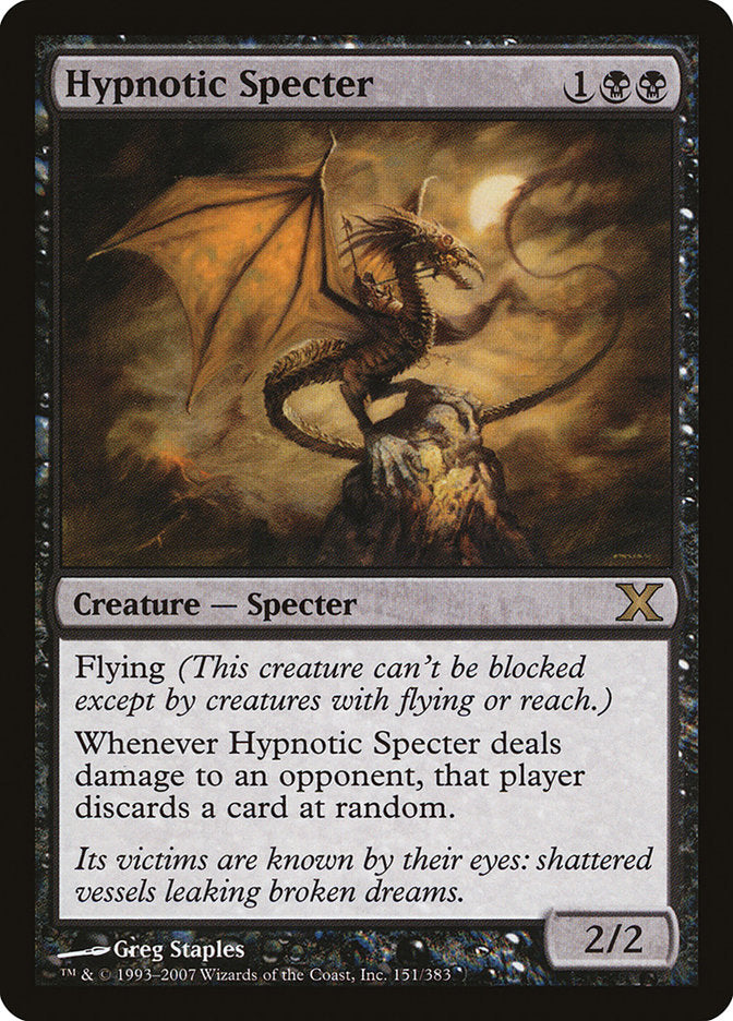 MTG Card Title: Hypnotic Specter 10E/151