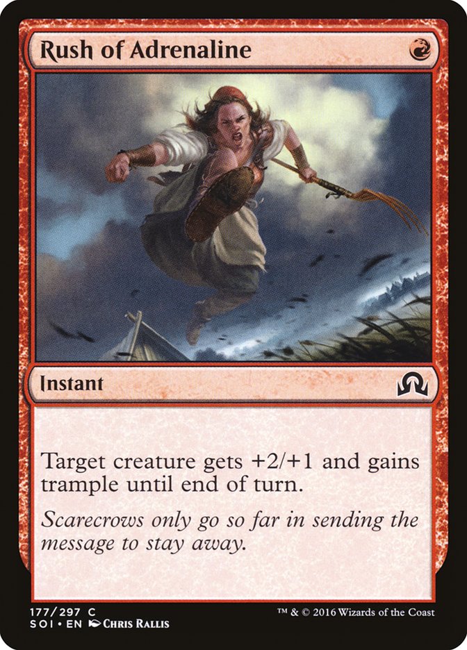 MTG Card Title: Rush of Adrenaline SOI/177