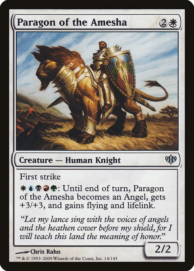 MTG Card Title: Paragon of the Amesha CON/14