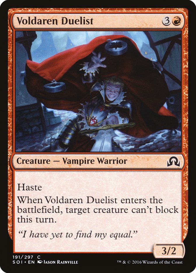 MTG Card Title: Voldaren Duelist SOI/191