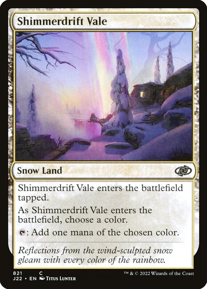 MTG Card Title: Shimmerdrift Vale J22/821