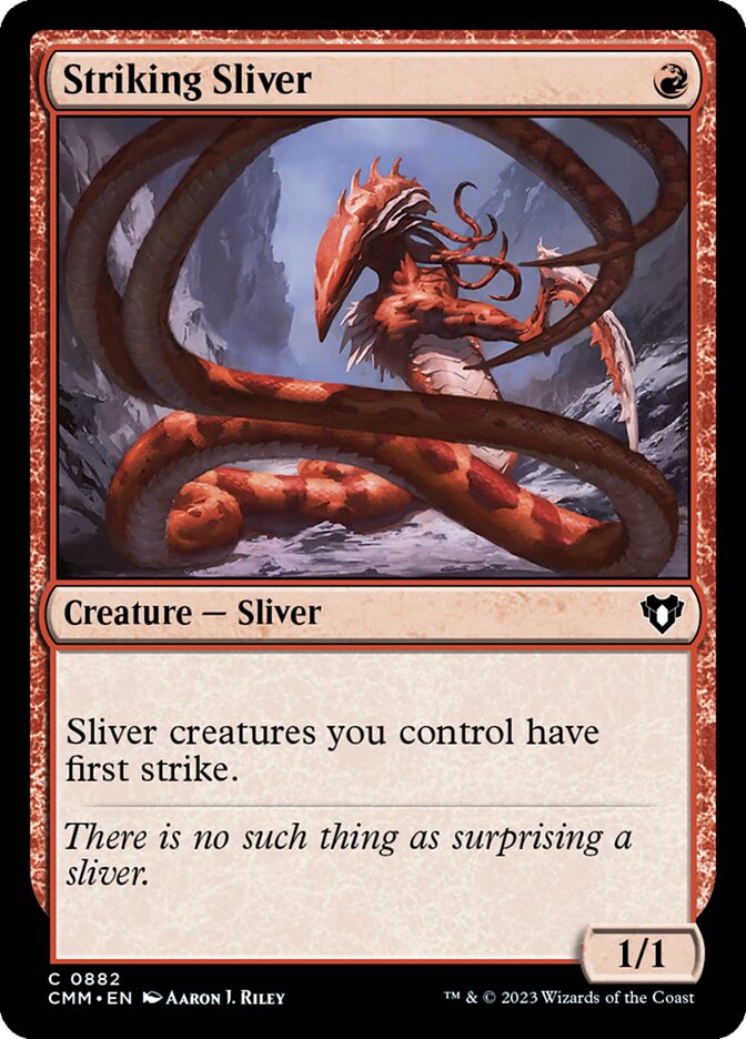 MTG Card Title: Striking Sliver CMM/882