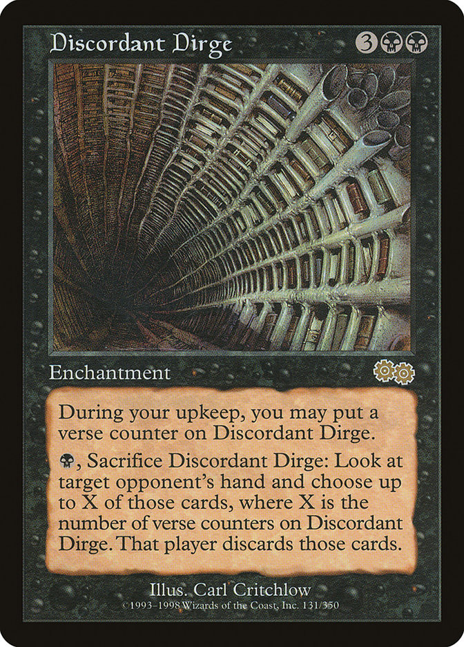 MTG Card Title: Discordant Dirge USG/131