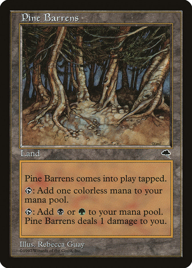 MTG Card Title: Pine Barrens TMP/321