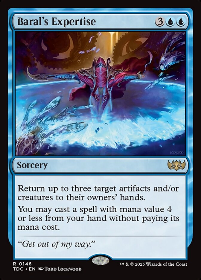 MTG Card Title: Baral's Expertise TDC/146