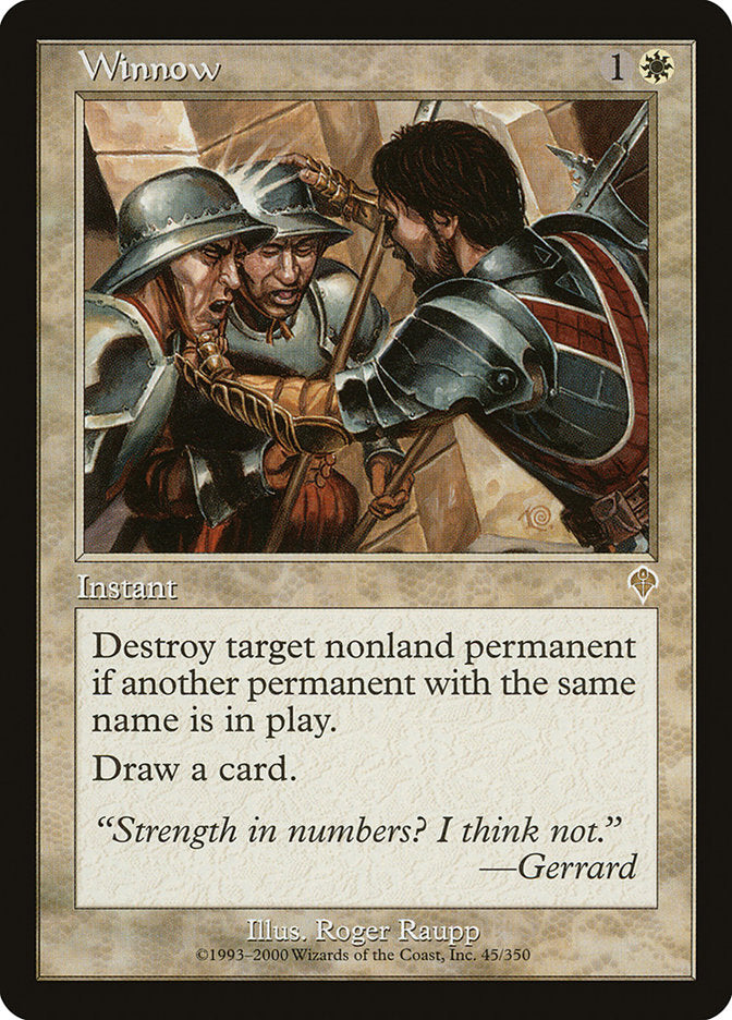 MTG Card Title: Winnow INV/45