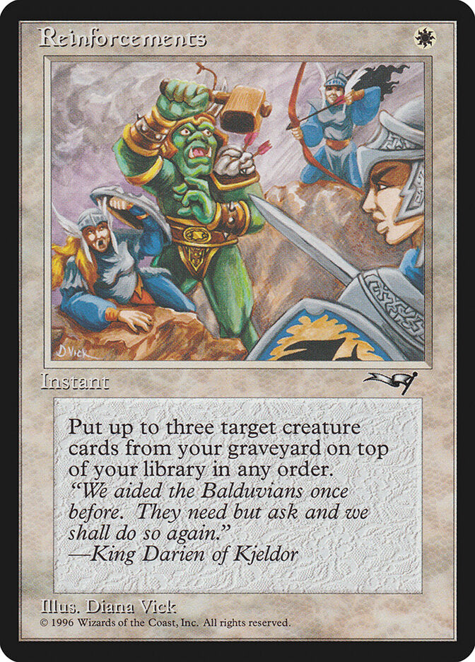MTG Card Title: Reinforcements ALL/12a