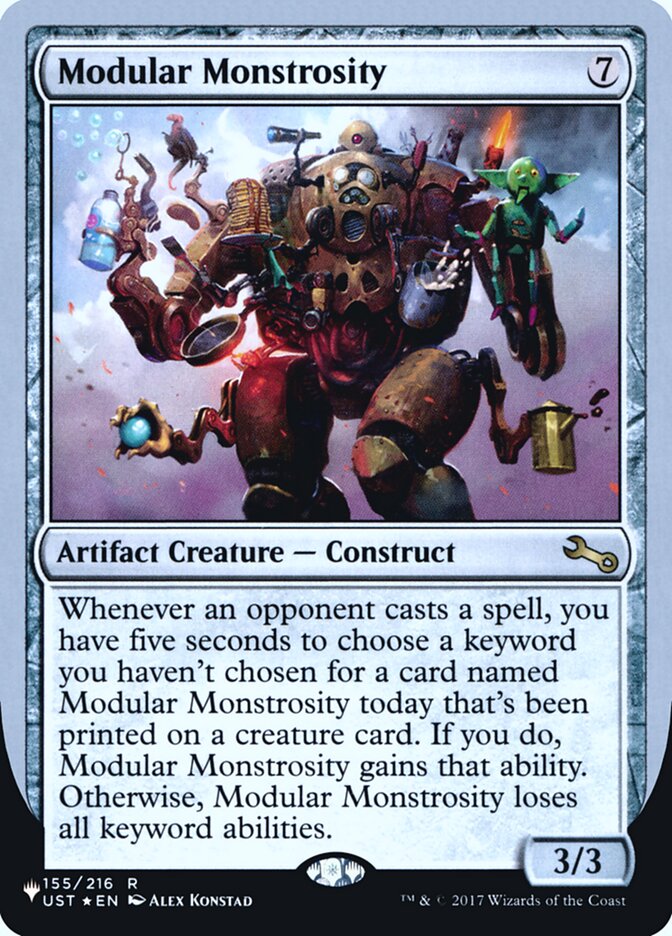 MTG Card Title: Modular Monstrosity ULST/59
