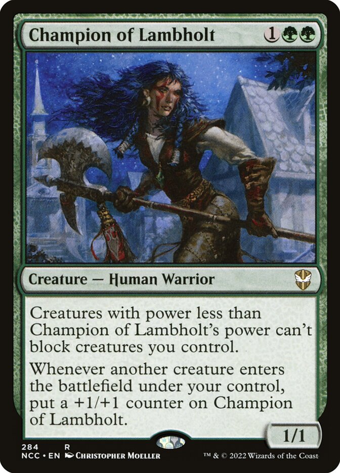 MTG Card Title: Champion of Lambholt NCC/284