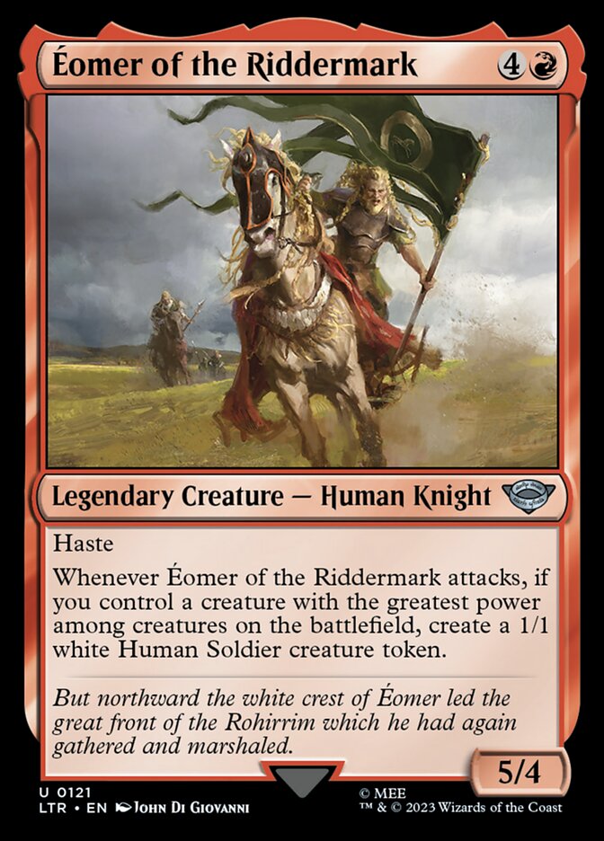MTG Card Title: Éomer of the Riddermark LTR/121