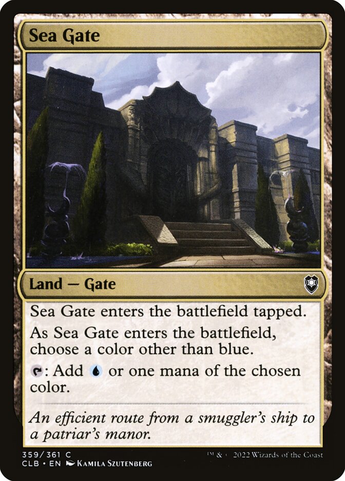 MTG Card Title: Sea Gate CLB/359