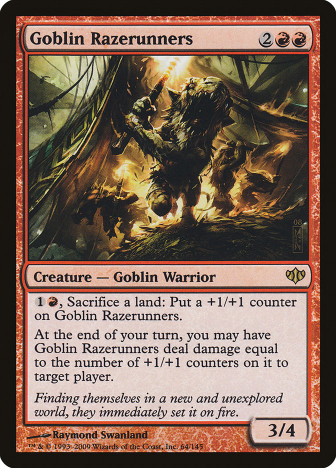 MTG Card Title: Goblin Razerunners CON/64