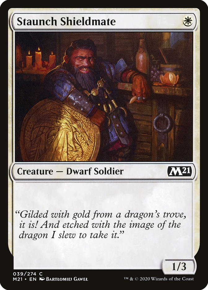 MTG Card Title: Staunch Shieldmate M21/39