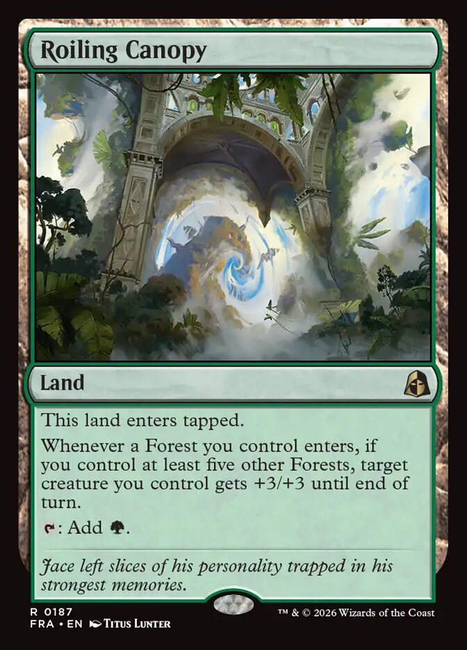 MTG Card Title: Roiling Canopy FRA/187