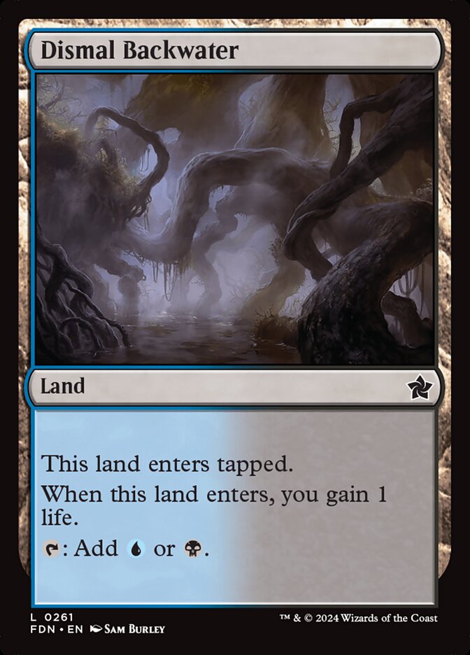 MTG Card Title: Dismal Backwater FDN/261
