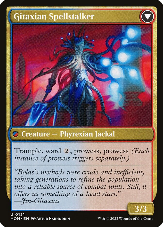 Khenra Spellspear // Gitaxian Spellstalker MOM/151