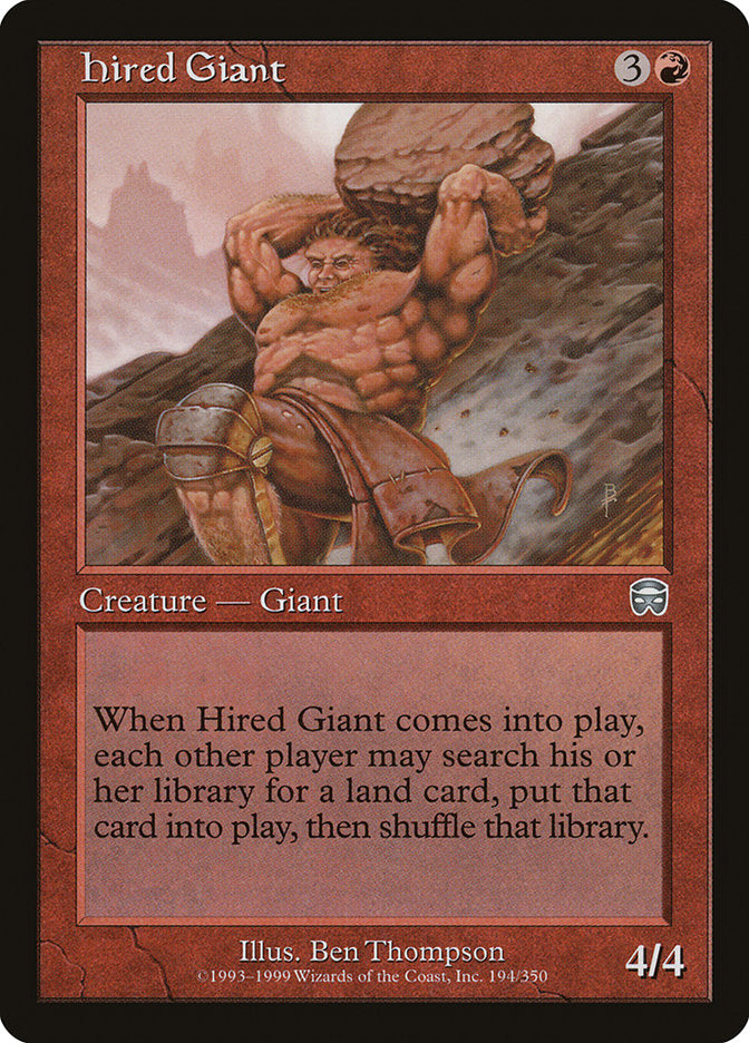 MTG Card Title: Hired Giant MMQ/194