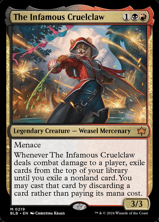 MTG Card Title: The Infamous Cruelclaw BLB/219