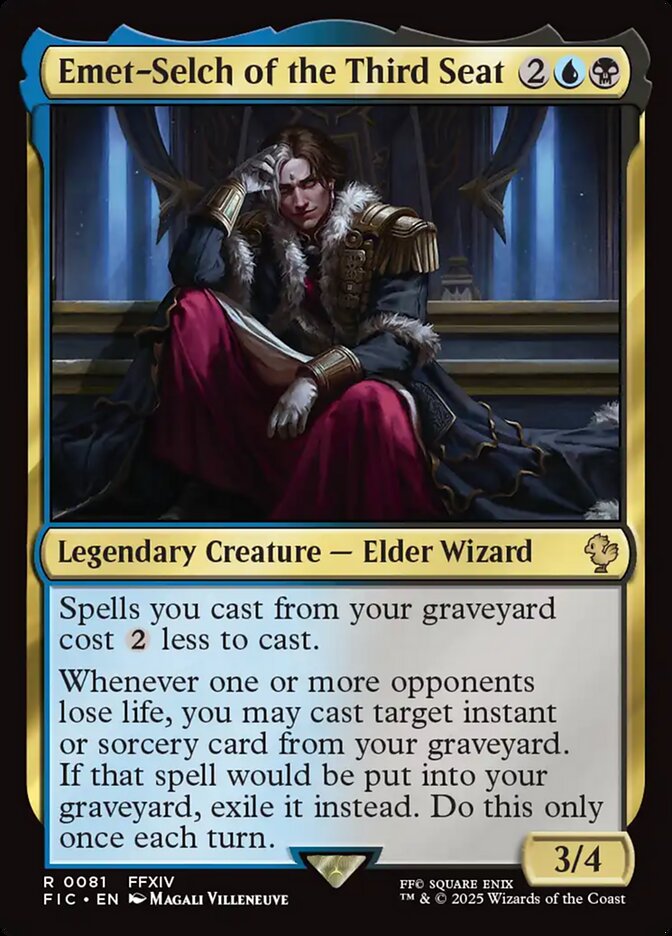 MTG Card Title: Emet-Selch of the Third Seat FIC/81