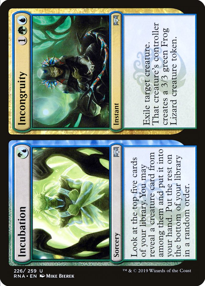 MTG Card Title: Incubation // Incongruity RNA/226